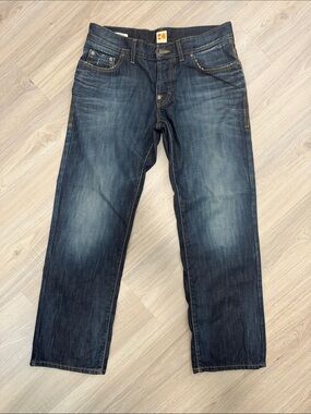 Boss Orange Dark Wash Regular Fit Straight Leg Denim Jeans.  Sz 34/30